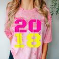 2018 Big Neon Numbers For The New Year Or Graduation Comfort Color Blast T-Shirt Clay