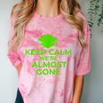 2018 Graduation Red Green High School Color Comfort Color Blast T-Shirt Clay