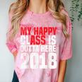 2018 Senior Graduation My Happy Class Shirt Comfort Color Blast T-Shirt Clay