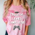 2019 College Level Complete Gamer Graduation Shirts Comfort Color Blast T-Shirt Clay