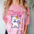 2021 Kindergarden Graduation Celebration Dapping Cat For Men Women Kids Comfort Color Blast T-Shirt Clay