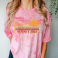 2025 Graduation Highschool Senior Sunset Comfort Color Blast T-Shirt Clay