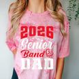 2026 Senior Band Dad Class Of 2026 Band Parent Graduation Comfort Color Blast T-Shirt Clay