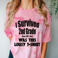 2nd Grade Graduation Boy Girl Graduate Education Comfort Color Blast T-Shirt Clay