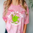 4th Grade Graduation Promotion Peace I'm Out Last Day Comfort Color Blast T-Shirt Clay