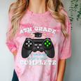 4th Grade Level Complete Gamer 4 Grade Graduation Comfort Color Blast T-Shirt Clay