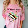 70s 80s 90s Retro Party Costume Nostalgia Cassette Comfort Color Blast T-Shirt Clay