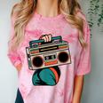 80s 90s Retro Party Costume Nostalgia Boombox Music Hip Hop Comfort Color Blast T-Shirt Clay