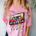 80s 90s Retro Party Costume Nostalgia Cassette Comfort Color Blast T-Shirt Clay