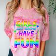80's Girls Just Wanna Have Fun Nostalgia 1980s Style Premium Tri-Blend Comfort Color Blast T-Shirt Clay
