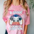 8th Grade Level Complete Graduation Class 2023 Gamer Boys Comfort Color Blast T-Shirt Clay