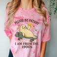 90s Manatee Humor Please Patient I'm From The 1900s Comfort Color Blast T-Shirt Clay