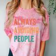 Always Avoiding People Shy Introvert Comfort Color Blast T-Shirt Clay