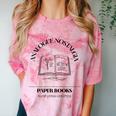 Analogue Nostalgia Paper Books Book Graphic Comfort Color Blast T-Shirt Clay
