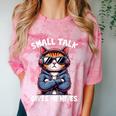 Anti Social Anxiety Mindfulness No Small Talk Introvert Cat Men Women Comfort Color Blast T-Shirt Clay Anti Social Anxiety Mindfulness No Small Talk Introvert Cat Men Women Comfort Color Blast T-Shirt Clay
