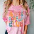 Anti Social Dog Moms Club Introvert Dog Mom Retro Men Women Comfort Color Blast T-Shirt Clay