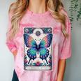 Antisocial Butterfly Introvert Distressed Comfort Color Blast T-Shirt Clay