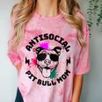 Antisocial Pit Bull Mom Pittie Introvert Dog Lover Pit Bull Raglan Baseball Tee Comfort Color Blast T-Shirt Clay