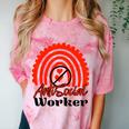 AntiSocial Worker Anti-Social Social Worker Introvert Comfort Color Blast T-Shirt Clay