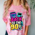 Back To The 90s Nostalgia Cassette Game Console Boombox Comfort Color Blast T-Shirt Clay