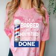 Barber Stylist Barber College Graduation Comfort Color Blast T-Shirt Clay
