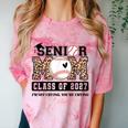 Baseball Senior Class Of 2027 Senior 2027 Graduation Women Comfort Color Blast T-Shirt Clay
