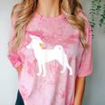 Basenji Graduation Dog Graduate Comfort Color Blast T-Shirt Clay