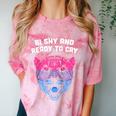Bi Shy And Ready To Cry Bisexual Introvert Bi Pride Raglan Baseball Tee Comfort Color Blast T-Shirt Clay