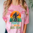 Bigfoot Introvert People Not A Big Fan Retro Sasquatch Comfort Color Blast T-Shirt Clay