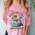 Books Helping Introvert Avoid Conversation Comfort Color Blast T-Shirt Clay Books Helping Introvert Avoid Conversation Comfort Color Blast T-Shirt Clay