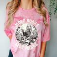 More Books Less People Introvert Skeleton Reading Comfort Color Blast T-Shirt Clay