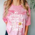 My Brother Graduated Class Of 2025 Graduation Comfort Color Blast T-Shirt Clay