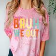 Bruh We Out 3rd Graders Third Grade Graduation Comfort Color Blast T-Shirt Clay