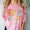 Bruh We Out 4th Graders Fourth Grade Graduation Class 2024 Comfort Color Blast T-Shirt Clay