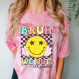 Bruh We Out 5th Graders Fifth Grade Graduation Class 2025 Comfort Color Blast T-Shirt Clay