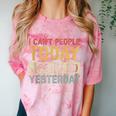 I Can't People Today I Peopled Yesterday Introvert Comfort Color Blast T-Shirt Clay