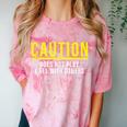Caution Does Not Play Well With Others Introvert Comfort Color Blast T-Shirt Clay