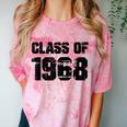 Class Of 1968 High School College Graduation Reunion Comfort Color Blast T-Shirt Clay
