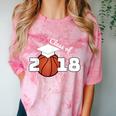 Class Of 2018 Basketball Senior Graduation Shirt Grad Comfort Color Blast T-Shirt Clay