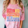 Class Of 2019 Senior High School Graduation Level 12th Grade Comfort Color Blast T-Shirt Clay