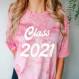 Class Of 2021 Graduation School Spirit Her Senior Class Comfort Color Blast T-Shirt Clay