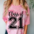 Class Of 2021 Senior 21 Cool Graduation Comfort Color Blast T-Shirt Clay
