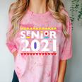 Class Of 2021 Senior Year 90's TV Style Graduation For Grad Comfort Color Blast T-Shirt Clay