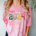 Class Of 2024 College High School Graduation Comfort Color Blast T-Shirt Clay