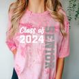 Class Of 2024 Senior 24 Shirt High School Graduation Party Comfort Color Blast T-Shirt Clay