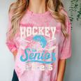 Class Of 2025 Hockey Senior Graduation Graduate Grad Comfort Color Blast T-Shirt Clay