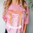Class Of 2025 Senior Graduation Cross Quote Faith In God Comfort Color Blast T-Shirt Clay