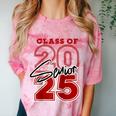 Class Of 2025 Senior 2025 Graduation Red Raglan Baseball Tee Comfort Color Blast T-Shirt Clay