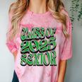 Class Of 2025 Senior Green Student Graduation Comfort Color Blast T-Shirt Clay