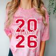 Class Of 2026 Graduation Red With Varsity Letters Comfort Color Blast T-Shirt Clay